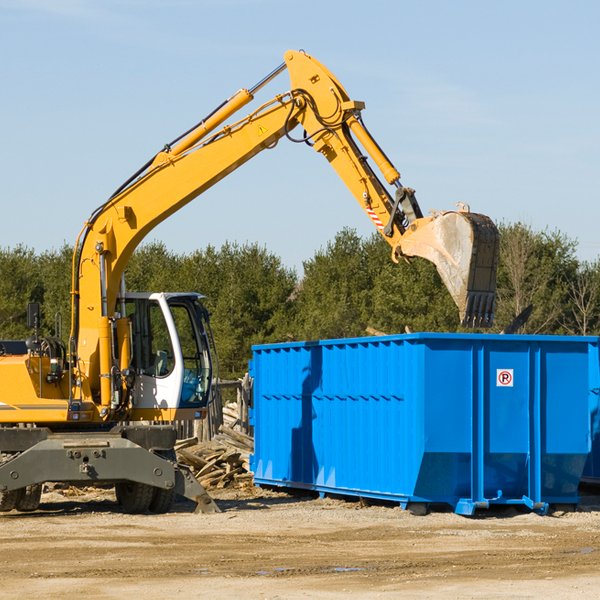 are there any restrictions on where a residential dumpster can be placed in Rader Creek Montana